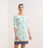 Lucy Dress - Organic Leaves