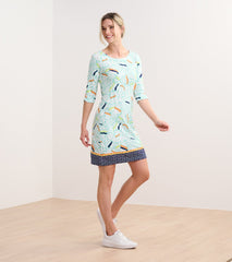 Lucy Dress - Organic Leaves