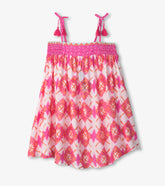 Girls Painted Sunburst Girls Floral Dress