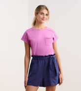 Slouchy Pocket Tee - Orchid