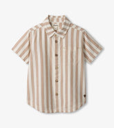 Boys Thatched Stripes Button Down Shirt