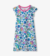 Girls Watercolor Doodles Nightdress