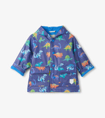 Baby & Toddler Boys Dino Party Button-Up Rain Jacket