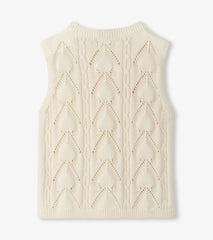 Girls Delicate Flower Crochet Top
