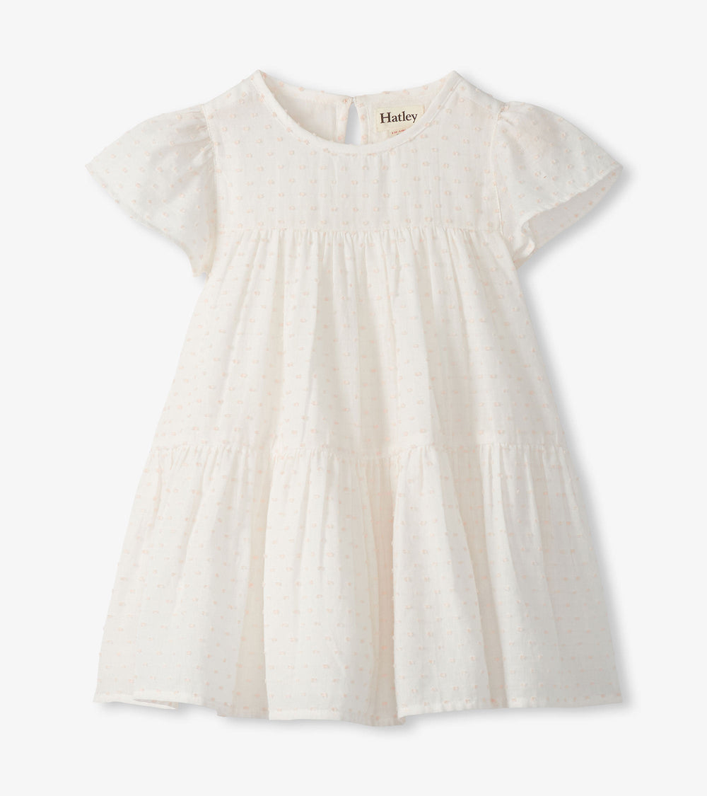 Baby & Toddler Girls Pearl Swiss Dot Puff Dress