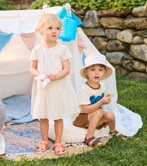 Baby & Toddler Girls Pearl Swiss Dot Puff Dress
