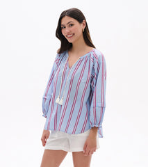 Naomi Blouse - Chambray Rainbow
