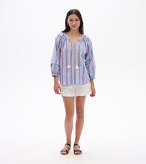 Naomi Blouse - Chambray Rainbow
