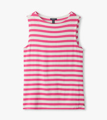 Everyday Tank - Carmine Rose Stripes