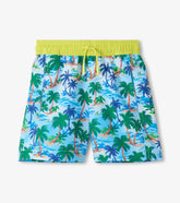 Boys Tropical Palm Swim Trunks