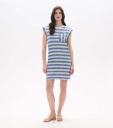 Pocket Tee Dress - Double Blue Horizon
