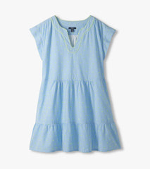 Emerson Dress - Neon Dots on Stripes