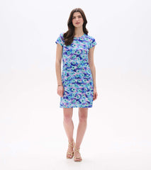 Cici A-Line Dress - Floating Flowers