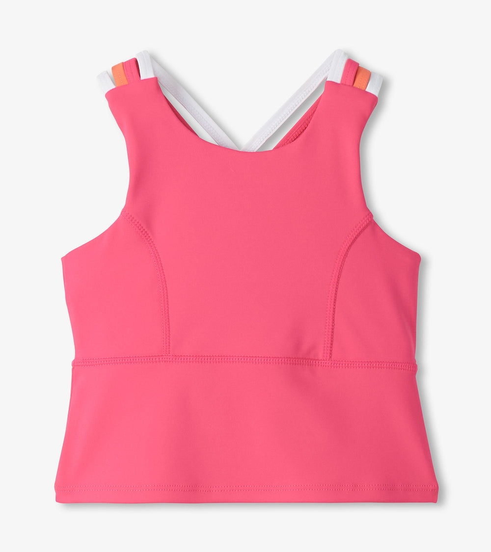 Girls Fandango Pink Strappy Active Tank