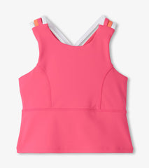 Girls Fandango Pink Strappy Active Tank