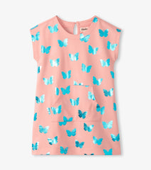 Girls Glitter Butterfly Slouchy Dress