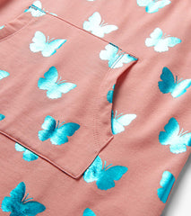 Girls Glitter Butterfly Slouchy Dress