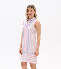 Marin Dress - Gradient Pink Stripes