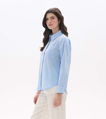Relaxed Button Down - Light Blue Chambray