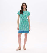 Zip-Back Tee Dress - Arcadia Medallion