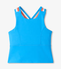 Girls Malibu Blue Strappy Active Tank
