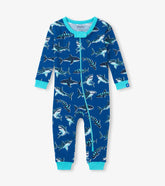 Baby Boys Patterned Sharks Cotton Sleeper