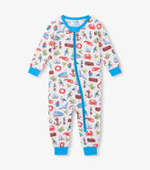 Baby Boys Painted Seascape Bamboo Sleeper