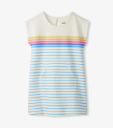 Girls Rainbow Stripe Slouchy Dress