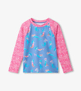 Girls Mermaids Long Sleeve Rashguard