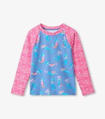 Girls Mermaids Long Sleeve Rashguard