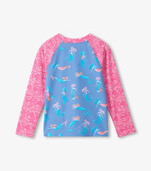 Girls Mermaids Long Sleeve Rashguard