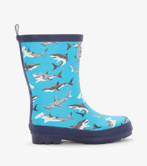 Boys Shark Party Matte Rain Boots