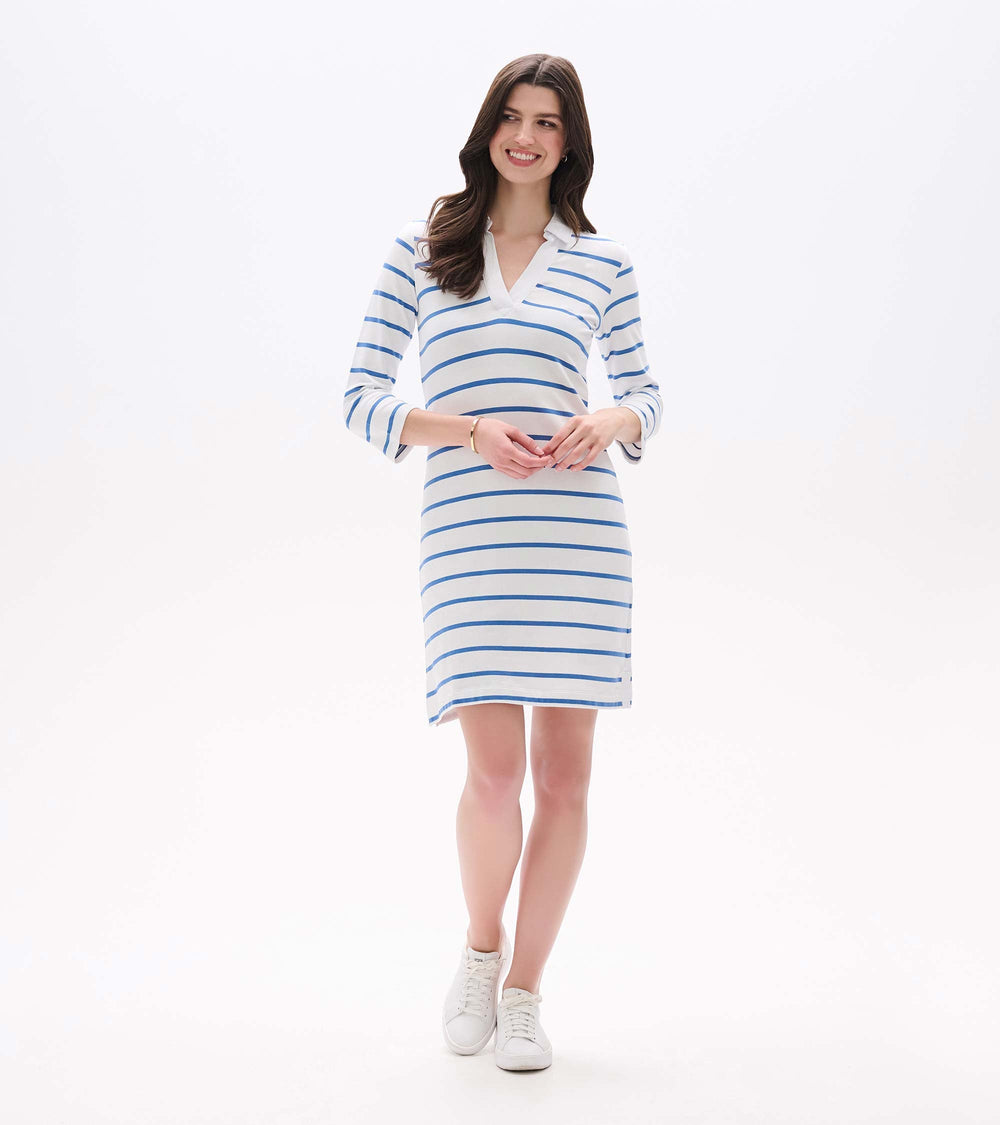 Taylor Dress - Star Sapphire Stripes