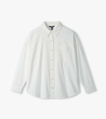 Relaxed Button Down - White