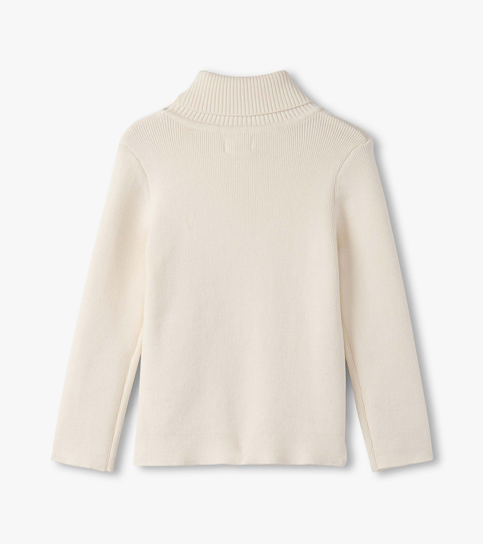 Girls Cream Turtleneck