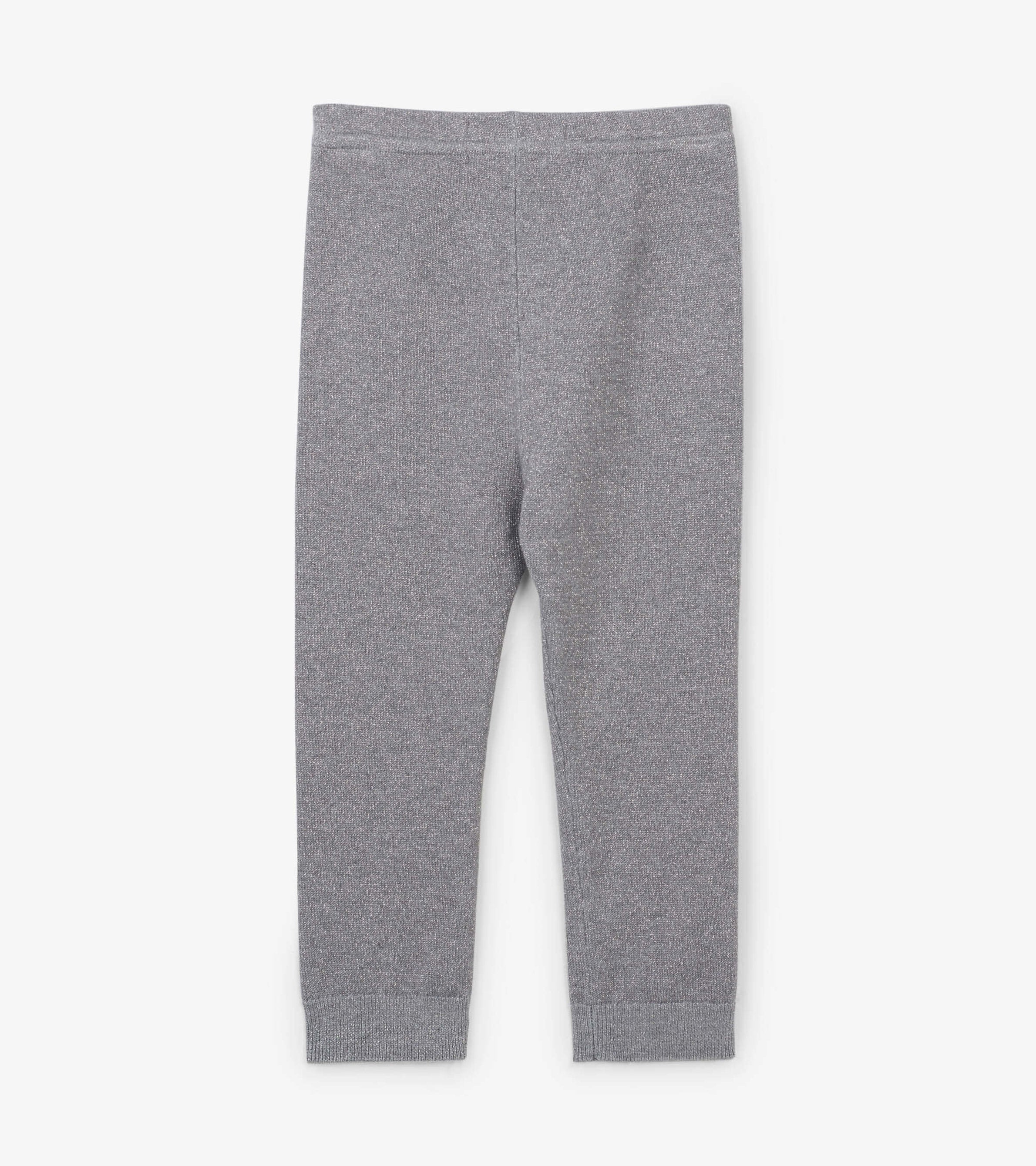 Baby Silver Glitter Cable Knit Leggings
