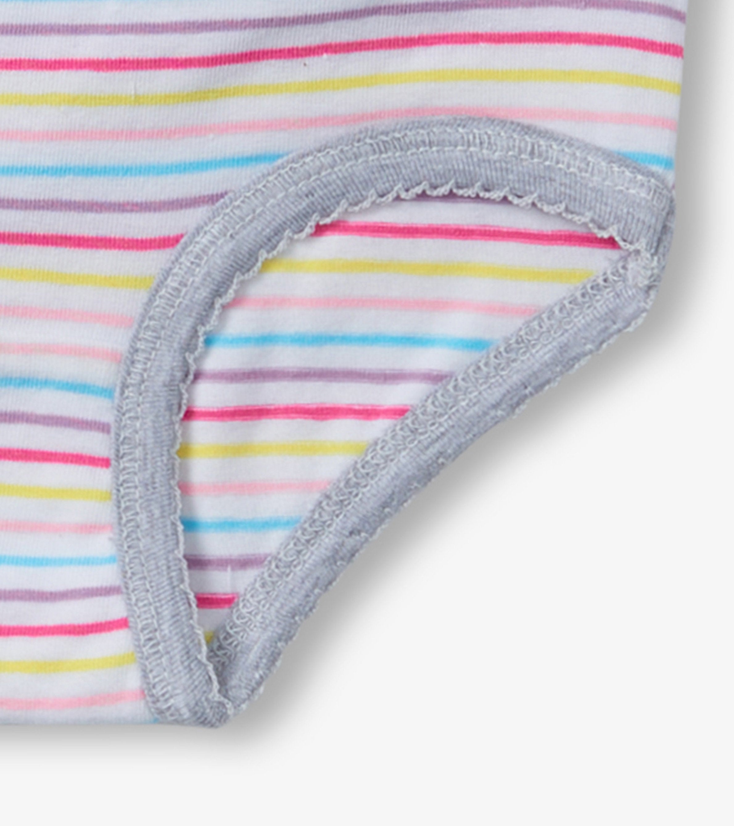 Girls Vibrant Stripes 3 Pack Hipster Underwear