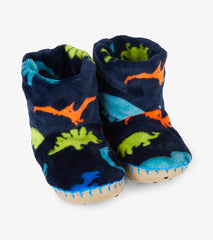 Boys Dino Herd Fleece Slippers