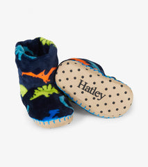 Boys Dino Herd Fleece Slippers