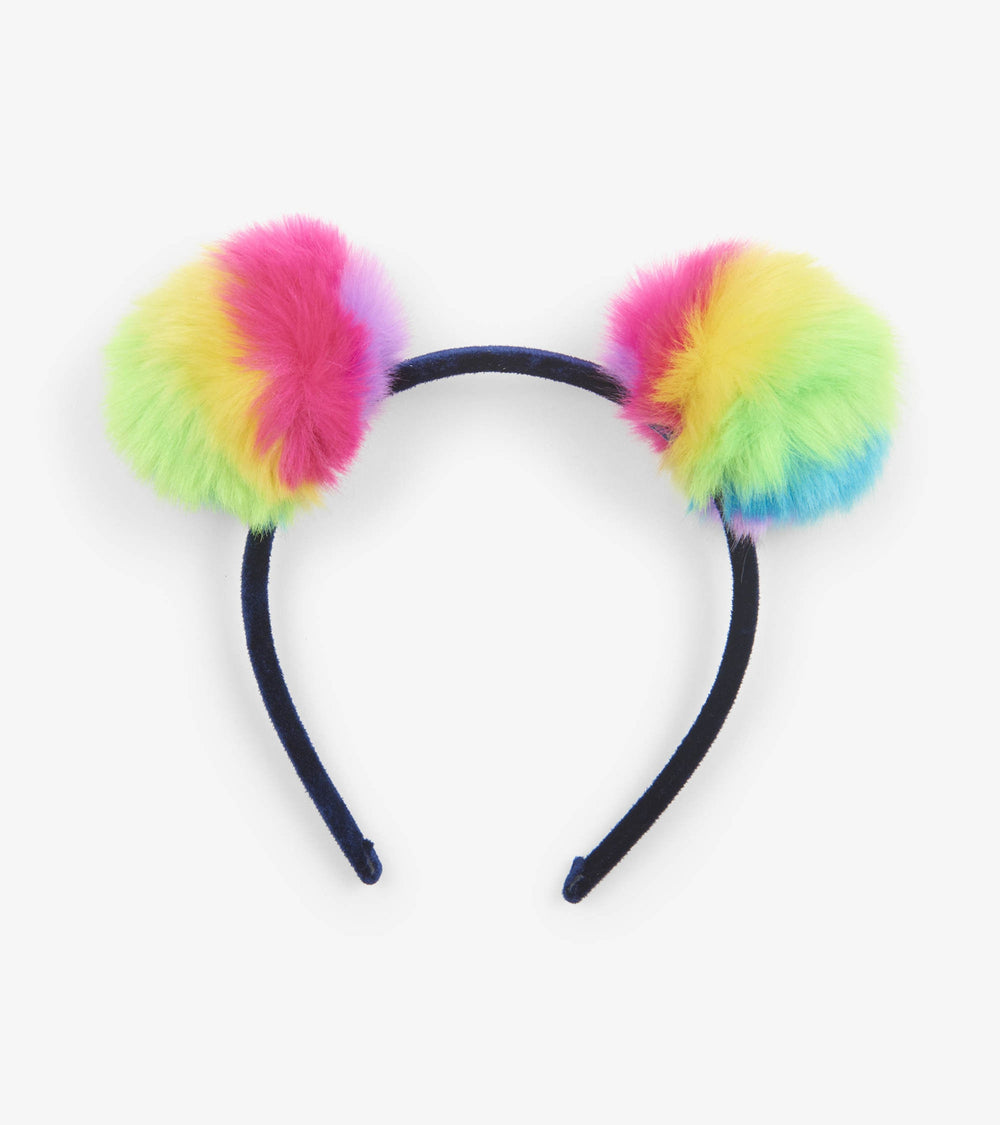 Prismatic Pom Poms Headband
