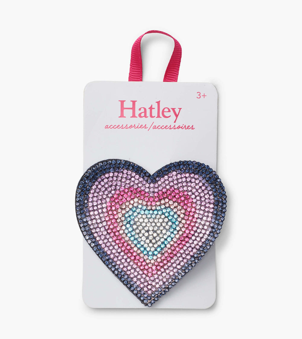 Colorful Heart Large Hair Clip