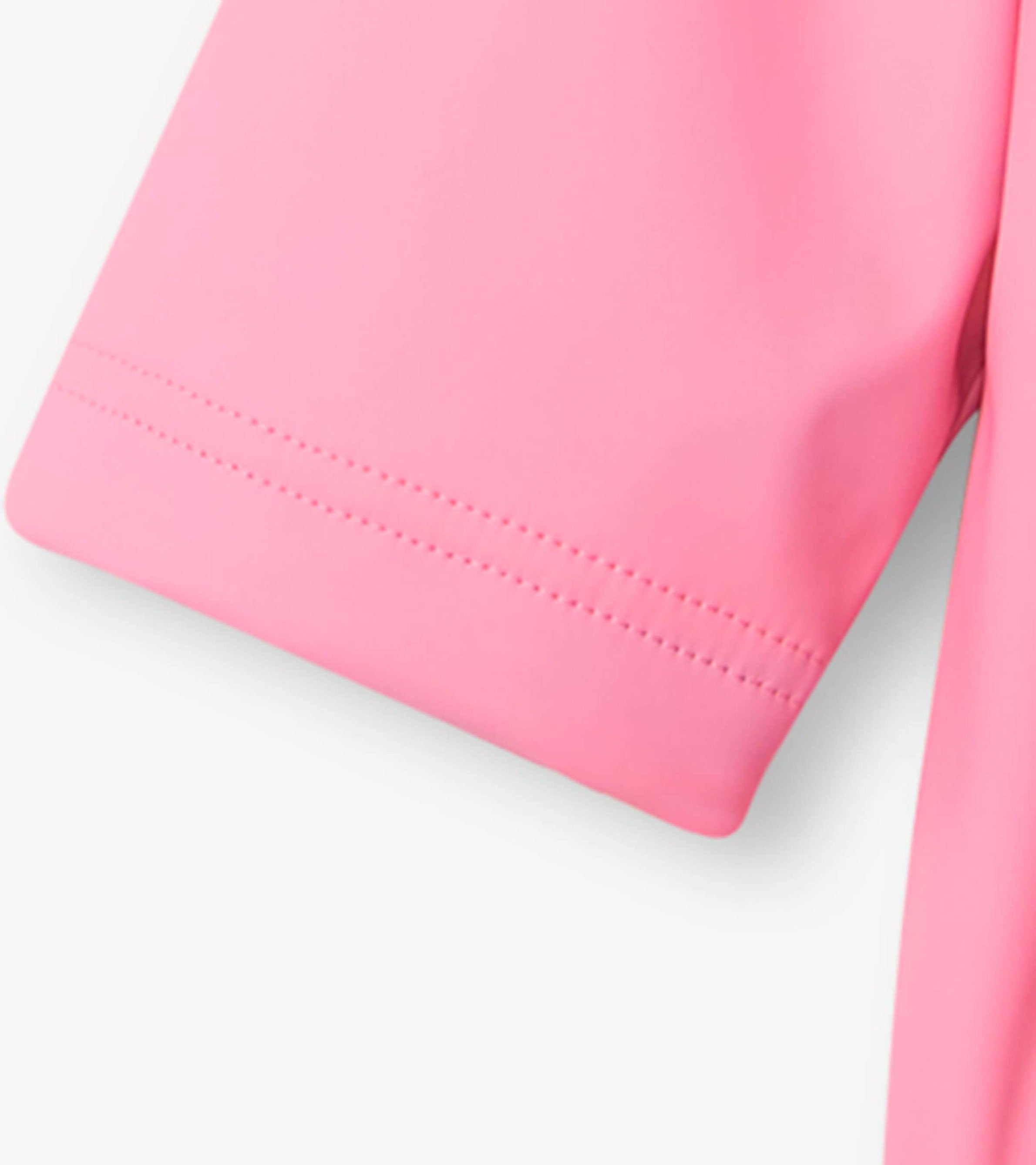 Girls Classic Pink Zip-Up Rain Jacket