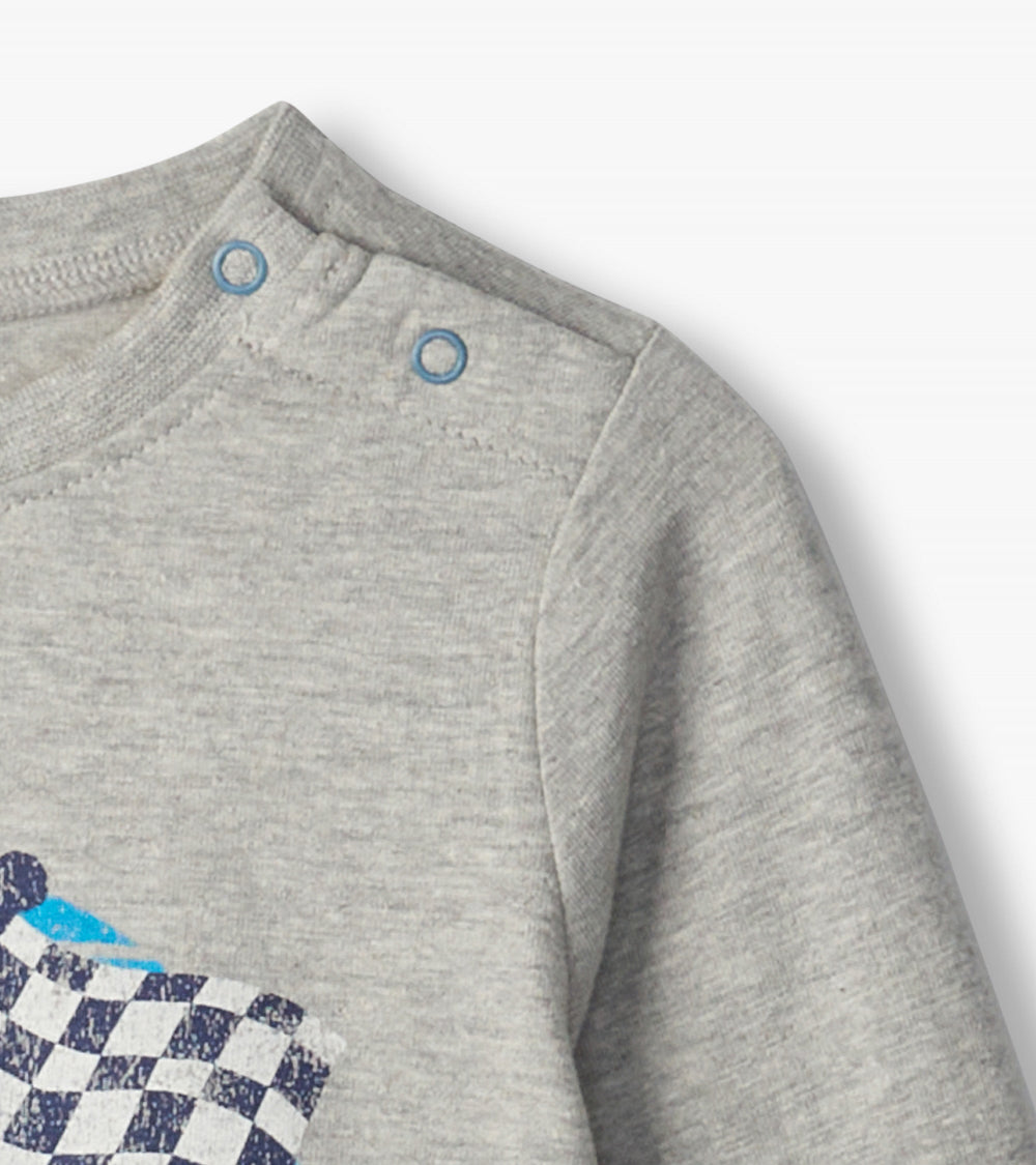 Baby & Toddler Boys Checkered Flag Long Sleeve T-Shirt