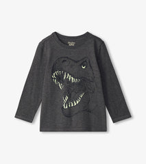 Boys T-Rex Glow in the Dark Long Sleeve T-Shirt