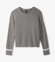 Waffle Knit Sweater - Grey