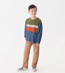 Boys Autumn Color Block Sweatshirt