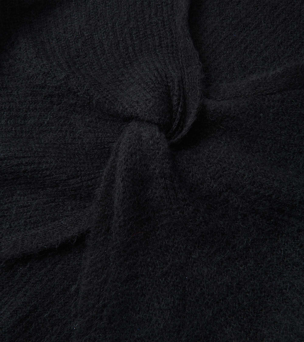 Cross Over Sweater - Black