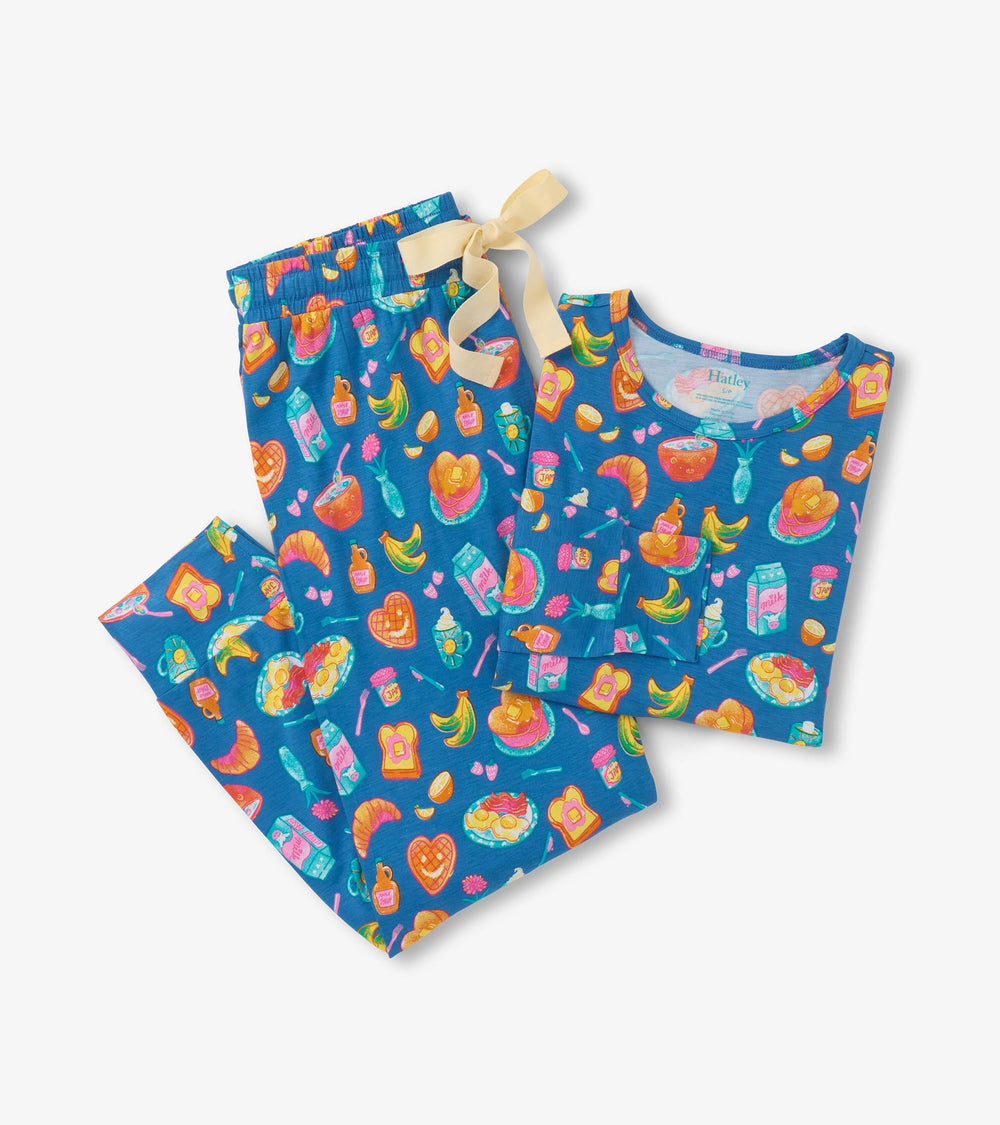 Women's Breakfast Bamboo Pajama Set