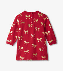 Baby & Toddler Girls Gold Ribbon Dress