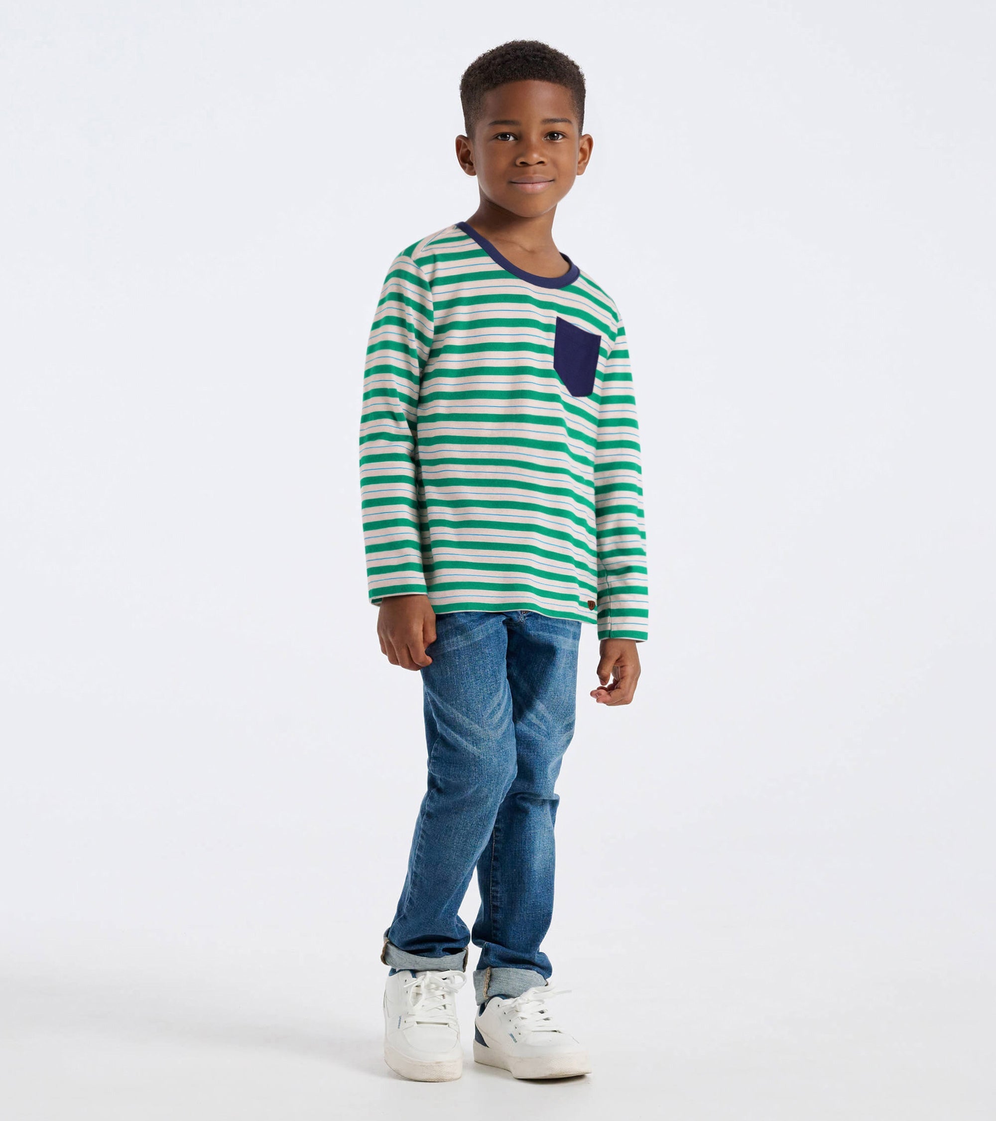 Boys Blarney Stripes Long Sleeve T-Shirt